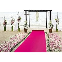 Pink Aisle Runners for Weddings Outdoor Rug Runner for Ceremony Carpet Birthday Decorations for Grass Indoor Party