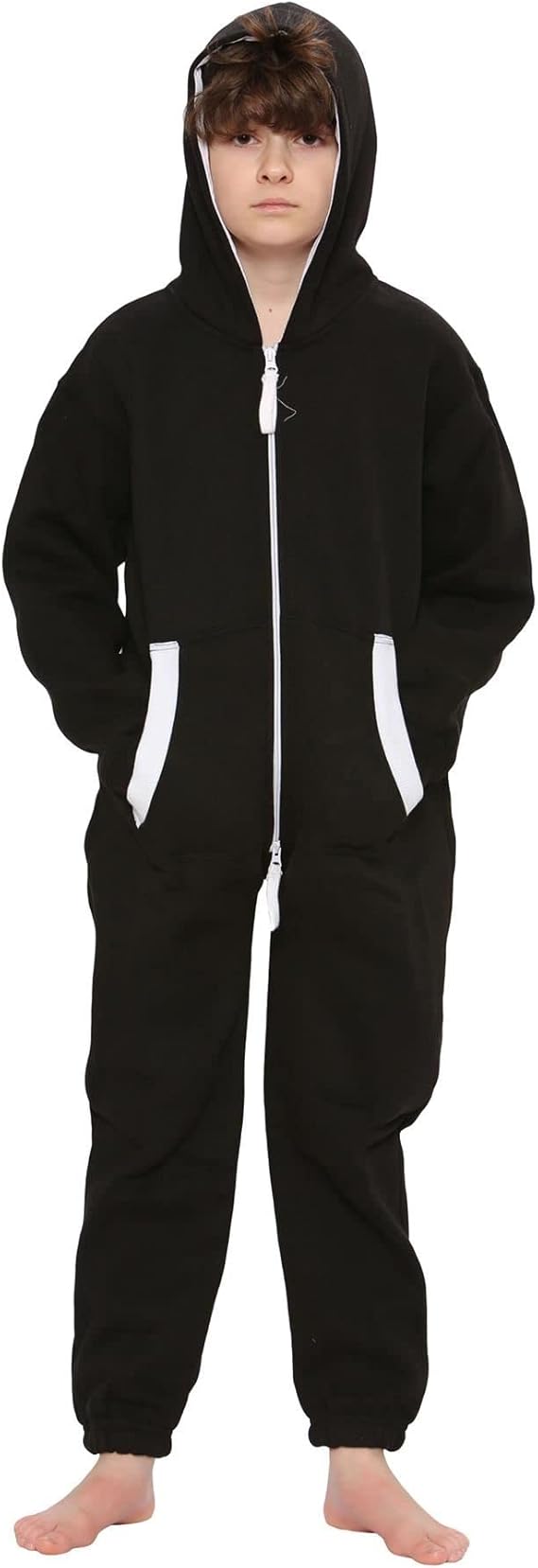A2Z 4 Kids Girls Boys Fleece Overall All in One Jumpsuit New Age 5 6 7 8 9 10 11 12 13 Years