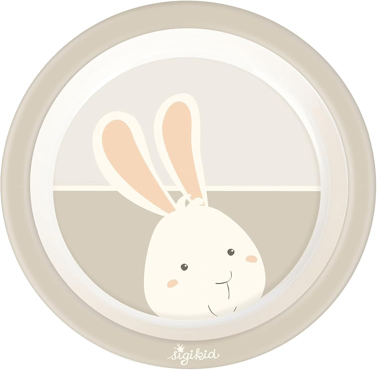 SIGIKID Teller Rabbit R PET Children's Crockery Beige One Size