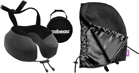 Cabeau Evolution S3 - (Steel Grey) with Nap Now Hoodie - Attachable Hoodie