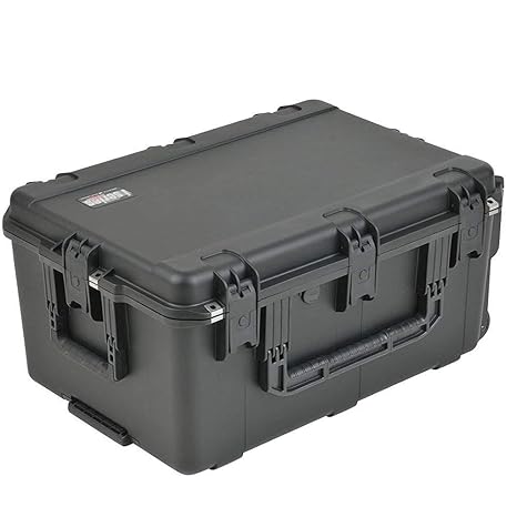SKB Cases Hard Plastic Mil-Std Waterproof Utility Electronics Case with Wheels, Multi (3I-2617-12BE)