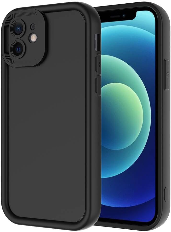 iPhone 11 ile Uyumlu Silikon Kamera ve Darbe Korumalı Kılıf, Anas Siyah