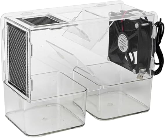Bird Seed Cleaner Grain Cleaning, Winnower Machine Bird Feed Blown Shell Splitter with 2 Independent Granaries Adjustable Speed Fan Transparent Acrylic Design Easy Disassemble Wash for Millet Rice