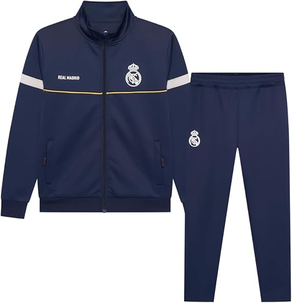 Real Madrid Men's Tracksuit 25/26 - Blue - Size S to XXL - Football Clothing - Official Product