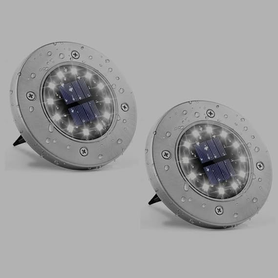 MR 8 Ledli Solar Güneş Enerjili Beyaz Işık Su Geçirmez Bahçe Dekor Aydınlatma Lambası bahçe lambaları, paslanmaz çelik, solar lambalar, su geçirmez, dış mekan, bahçe, teras, çim, avlu, yürüme yolu (2) [Enerji Sınıfı A]