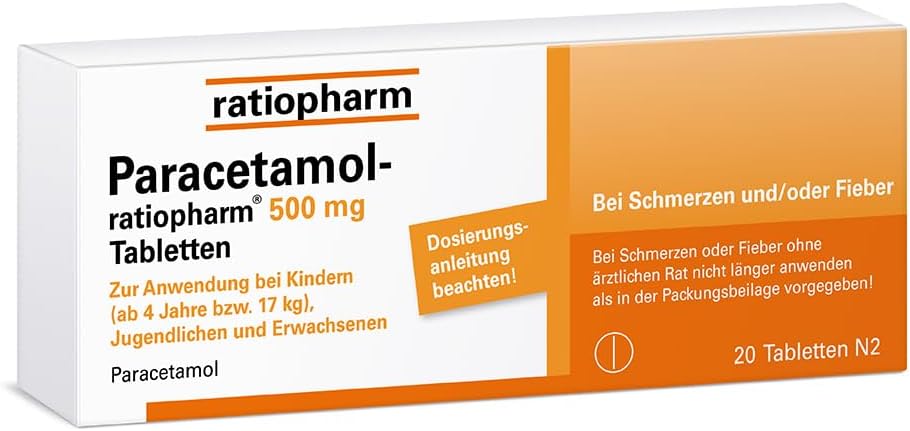 Ratiopharm Paracetamol 500 mg Tablets