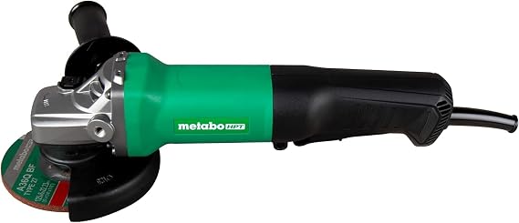 Metabo HPT Angle Grinder | 5-Inch Wheel | 10.5 Amp | 11,500 RPM | Paddle Switch | G13SE3