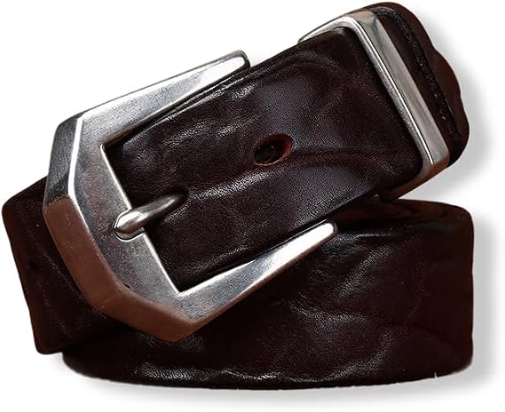1.5 Inch Stainless Steel Belt Buckle, Single Prong Square Design, Vintage Style