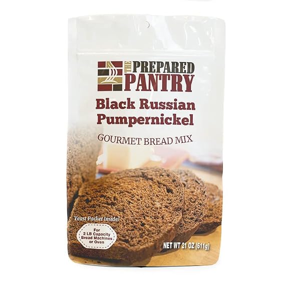 The Prepared Pantry Black Russian Pumpernickel Gourmet Bread Mix; Single Pack; For Bread Machine or Oven