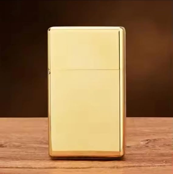 Zorro 538 Thickened Brass Kerosene Lighter Armor Style, Narrow Square Head Design, High-End Collectible Gift Original Brass