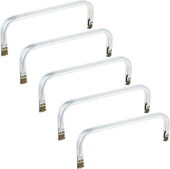 5PCS 12" Metal Rectangle Purse Frame,Kiss Lock Clasp Hardware