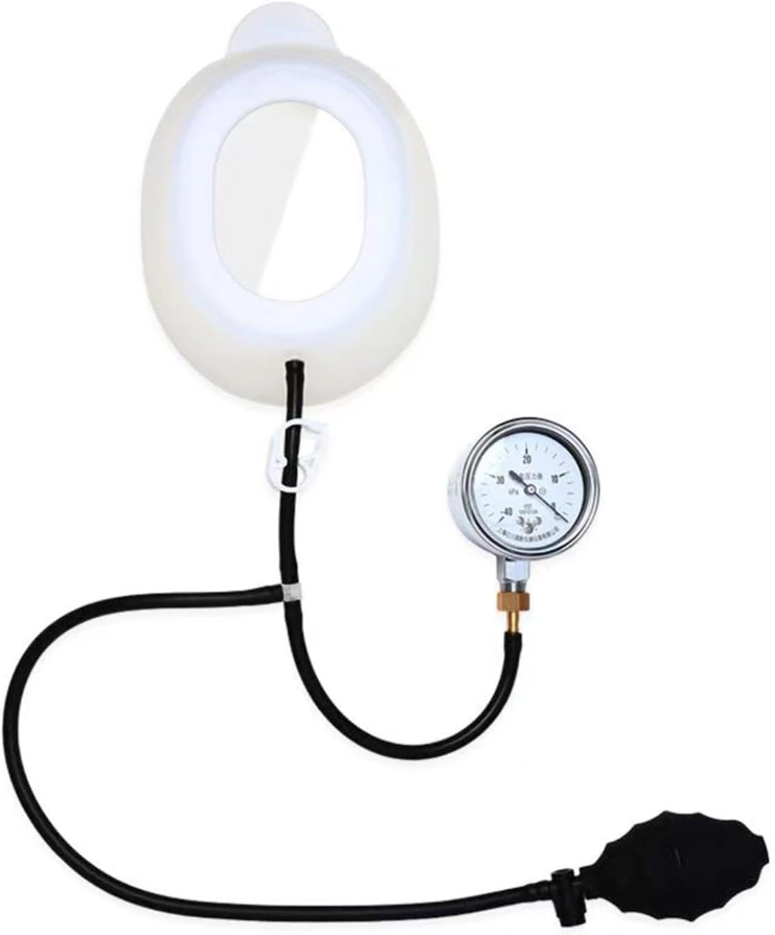Vacuum Bell Pectus Excavatum Orthosis Brace, Sternal Depression Support for Sunken Chest Correction, Medical-Grade Silicone Cup, Adjustable Pressure, for Adults and Child.(B,Medium)
