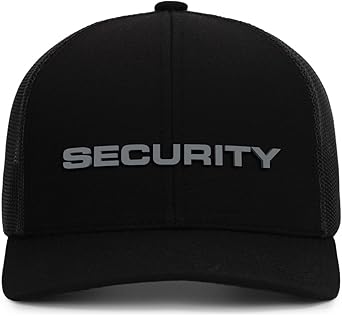 13FA Security Adjustable Mesh Back Cap - Durable Snapback Hat - Breathable Fast Dry Comfort