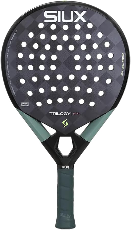 Siux - Padel Racket Trilogy Pro 2026 Noir Fog Professional Level Round Shape - Control with Maximum Performance