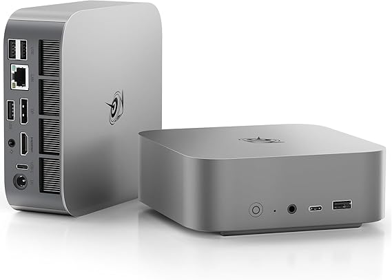 Beelink SER8 Mini PC AMD Ryzen 7 8745HS, 16GB DDR5-5600MHz 512GB PCIe4.0 SSD, AMD Radeon 780M Graphics 12core 2600MHz Gaming PC, USB4.0/ Triple Display/ WiFi6/ BT5.2/2.5Gbps LAN Mini Computer