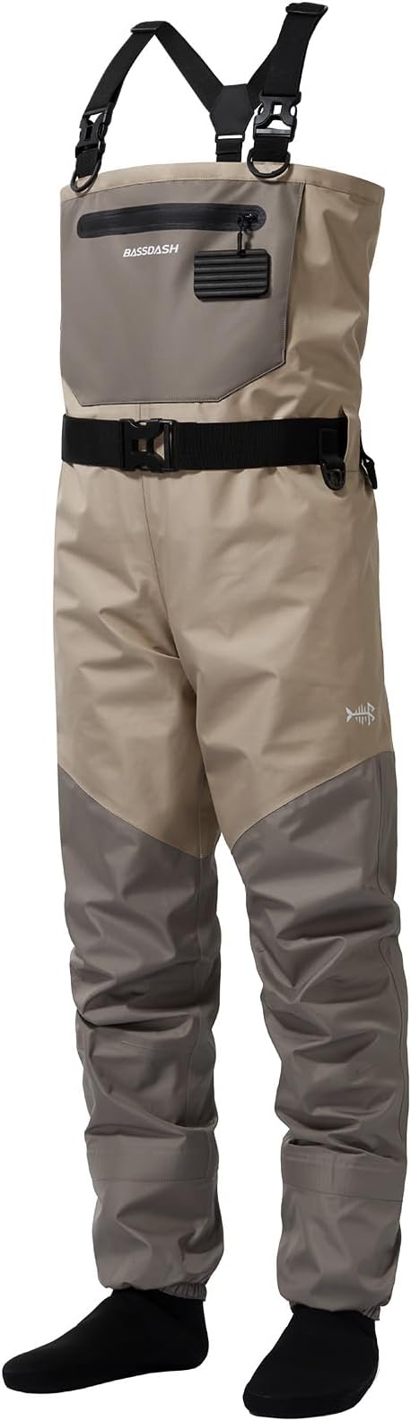 BASSDASH FW08 Mens Breathable Waders Waterproof Fly Fishing Chest Fishing