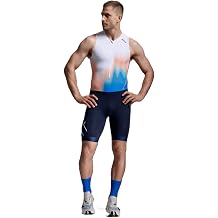 2XU Mens Core Trisuit Nebula Blaze/Midnight