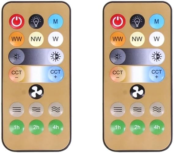 2 Pack E27 Ceiling Fan Remote Control Replacement For Home Light And Fan Systems With Adjustable And Brightness Settings In Living Room Or Bedroom