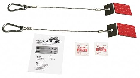 Flex Mount Fastener, Silver, 200 lb.
