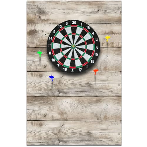 Hahafelt Felt Wood Grain Dart Board Wall Protectors Square Dart Board Backing Tiles Dartboard Backboard Cork Backboard Alternative