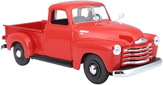 Maisto 1:25 Scale 1950 Chevrolet 3100 Pickup Diecast Truck Vehicle (Colors May Vary) , Red