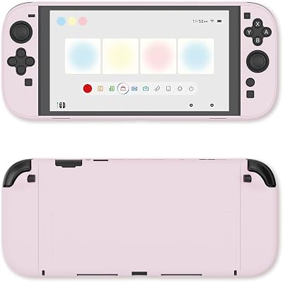 GeekShare Hard Case Compatible with Nintendo Switch 2 2025, Anti-Scratch Protective Cover for Switch Console and Grip Joy Controller, Cherry Pink