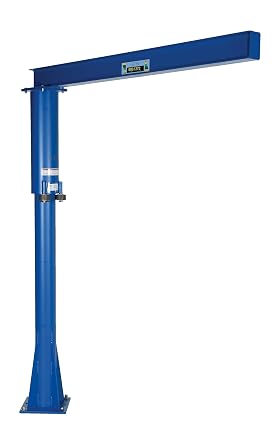 Vestil JIB-FM-6 Steel Floor Mounted Jib 80 In. I-Beam 600 Lb. Capacity Blue