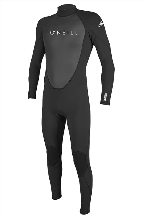 O'Neill Men's Reactor-2 3:2mm Back Zip Full Wetsuit, Lightweight Warmth with Good Flexibility for Surfing, Paddleboarding, Kayaking