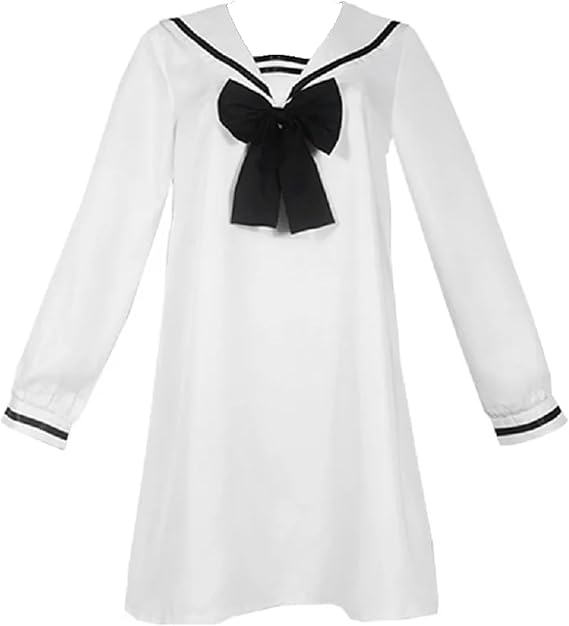 Anime Cos Anya Forger Cosplay Costume White Uniform Dress