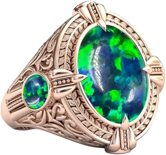 Gemstone Wedding Signet Ring For Men 18K Gold Turquoise 10Ct - 17x12mm With Genuine Moissanite Ring