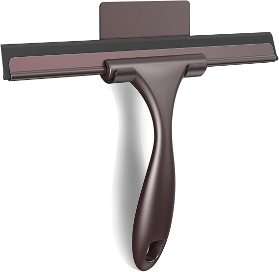 SetSail Squeegee for Shower Glass Door, 10 Inches, Bronze