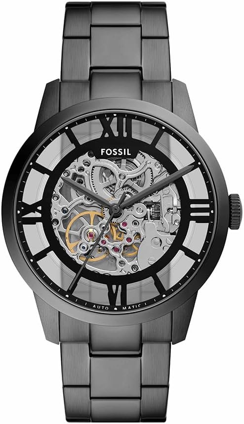 Fossil Townsman Watch for Men, Automatic Three Hand Movement with Stainless Steel or Leather Strap