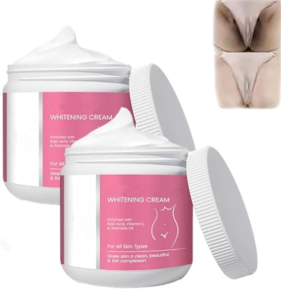 InnerMate Whitening Cream, Intimate Area Skin Lightening Cream, Skin Bleaching Cream for Private Area, Dark Spot Corrector Cream, Suitable for Inner Thigh, Armpit, Bikini Line (2pcs)