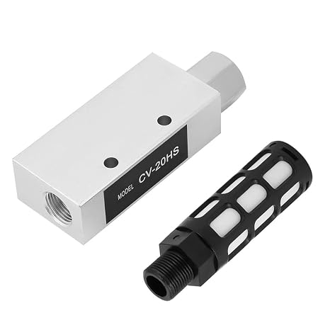 CV-20HS Rp1/4 Vacuum Generator with,Aluminum Alloy Vacuum Generator Valve,2.0mm Vacuum Ejector,Wear