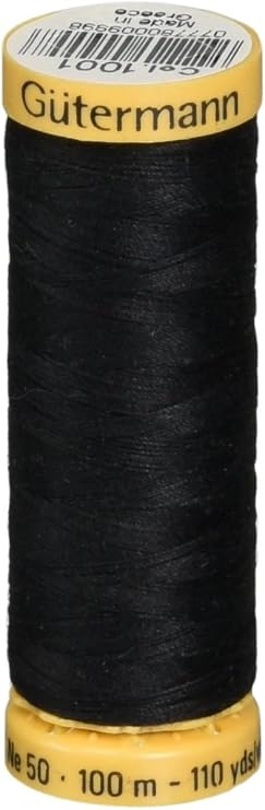 Natural Cotton Thread 110 Yards-Black