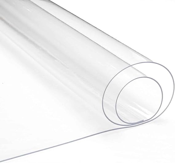 Tablecloth Clear Plastic Tabletop Protector Cover Waterproof Oilproof Stain Resistant Wipeable Table Pad | Transparent Floor Mats Wood/Tile Protection Mat(60x80cm/23.6x31.5in)