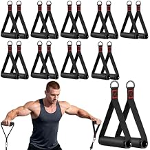 20PCS Replaceable Exercise Handles Bulk Set for Home Gym & Studio Workouts, Multi-Pack Cable Attachments Compatible with Resistance Bands & Cable Machines for Full Body Strength Training