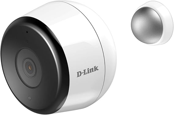 D-Link Outdoor Security Camera Wireless Wi-Fi Home Surveillance in Full HD, Phone App Notifications, Local & Cloud Recording Available, Compatible with Alexa (DCS-8600LH-US)