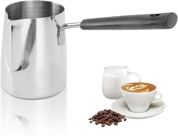 Turkish Coffee Pot 35oz/1000ml Milk Frothing Jug Milk Warmer Boiling Pot