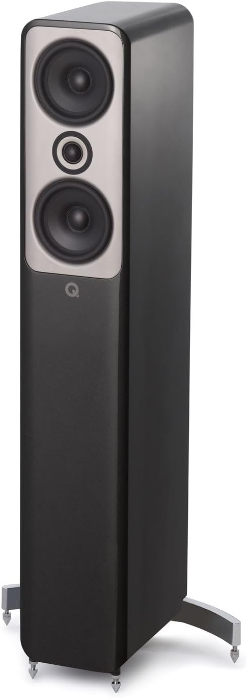 Q Acoustics Q Concept 50 Passive Floorstanding Speaker Gloss Black Price | Cold weld termination for low resistance, New spring-loaded Forte pin for improved contact
