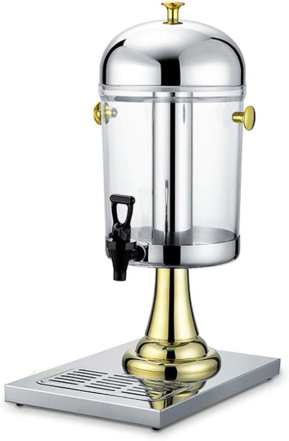 Drinks Dispenser, Container for Serving Cold Beverages Cocktails Punch Water Chilled Refreshments Stainless Steel Breakfast Buffet Bars Hotels Beverage Dispenser,