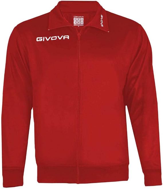 GIVOVA Men's Giacca Polarfleece Mono 500 Sweatshirt, Rouge,