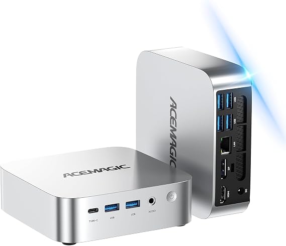 ACEMAGIC Mini Pc 11 Pro, Processor N97 Beat N100/N95/N150 Up to 3.6 GHz Mini Computer, 16GB DDR4 256GB SSD, 4K Dual Display WiFi BT VESA Micro Small PC for Business and Home, Mini Desktop