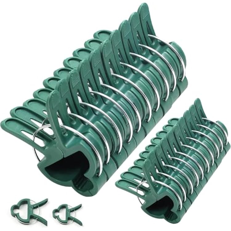 20pc Gentle Plant & Flower Clips for Supporting Stems