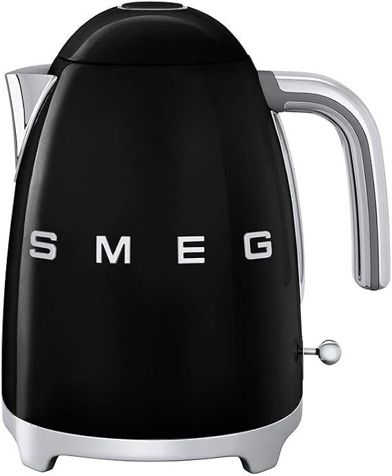 Smeg 50s Style 1.75-qt. Stainless Steel Variable Temperature Electric Kettle Color: Black
