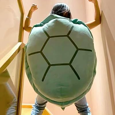 SEAHOME 40 Inch Wearable Turtle Shell Pillows,Tortoise Plush Pillow Stuffed Animal Costume Toy Funny Dress Up,Creative Gifts for Boys and Girls