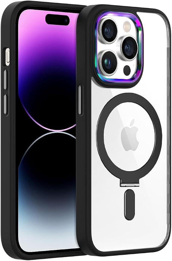 BUFF LABS iPhone 14 Pro Max İle Uyumlu BumperMag Kılıf (Siyah)
