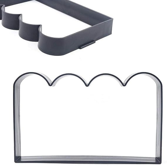 Futchoy Fence Concrete Mold Garden Fence Cement Mold Lawns Sidewalks Edging Brick Concrete Pouring Mould for Creating Sidewalks Paths Black