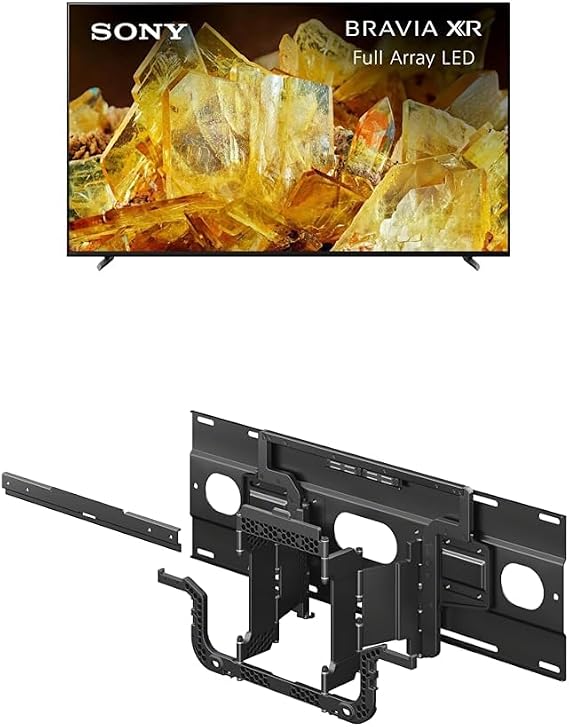 Sony 65 Inch 4K Ultra HD TV X90L Series: BRAVIA XR Full Array LED Smart Google TV Ultra-Slim TV Wall Mount Bracket for Select BRAVIA TV's (SU-WL905)