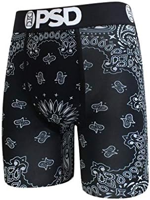 PSD Mens Brief Underwear Bottom BlackBlack Bandana, XL